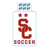 USC Trojans SC Interlock Soccer Sticker
